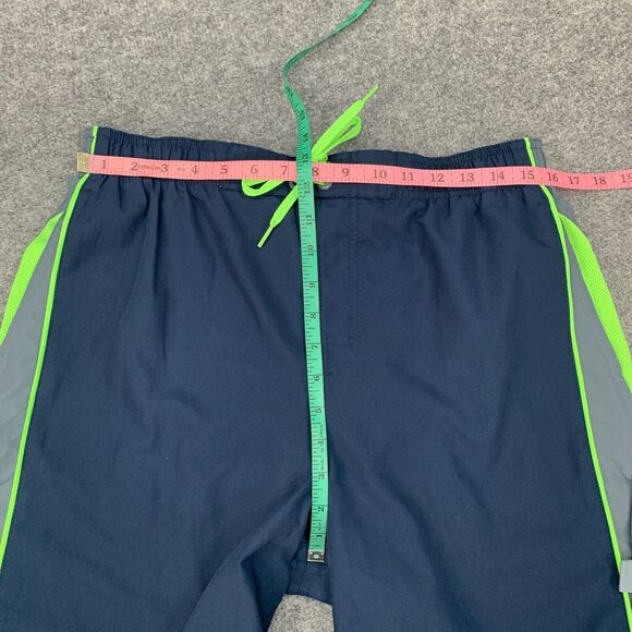 Nike Shorts Mens L Large Navy Colorblock Swimming Water Beach Swim Lined Trunks - Picture 6 of 14